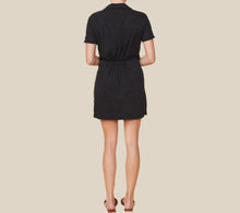 Monrow Knit Wrap Dress - Black
