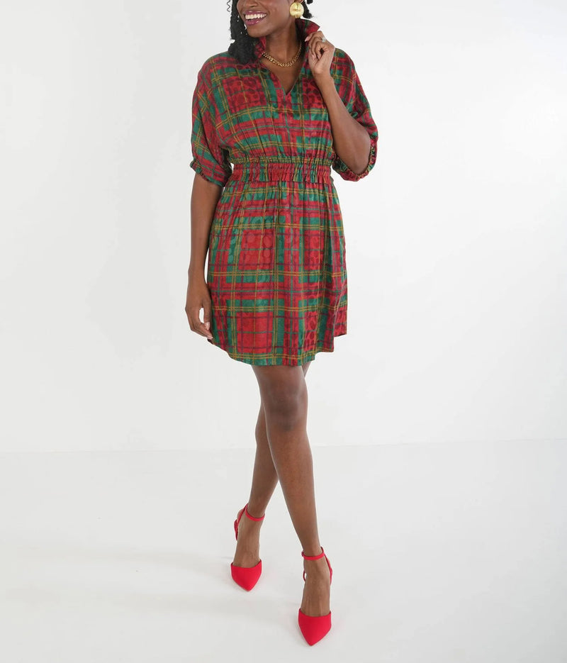 Emily McCarthy Palmer Dress - Tartan Cheetah