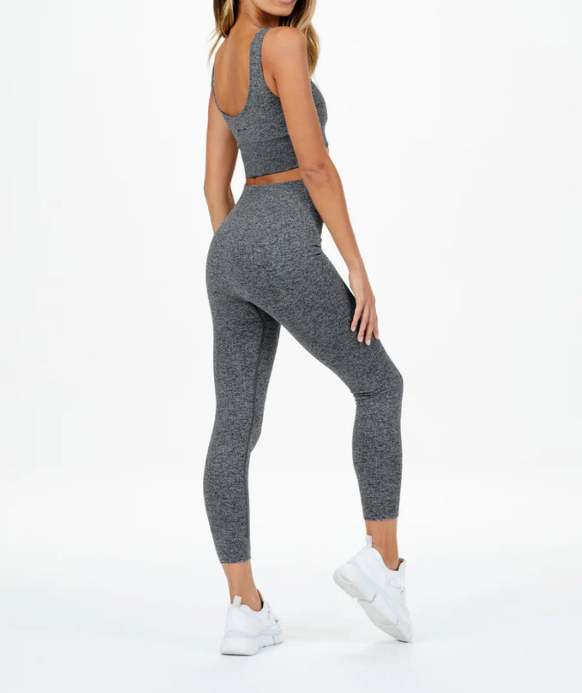 The Upside Ayama Pia Crop - Grey Marle