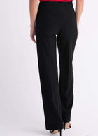 Joseph Ribkoff Pleated Straight Leg Pants - Black