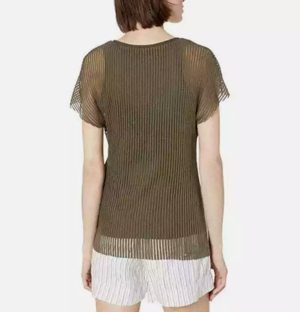 Bailey 44 Bonobo Sheer Knit Top - Palm