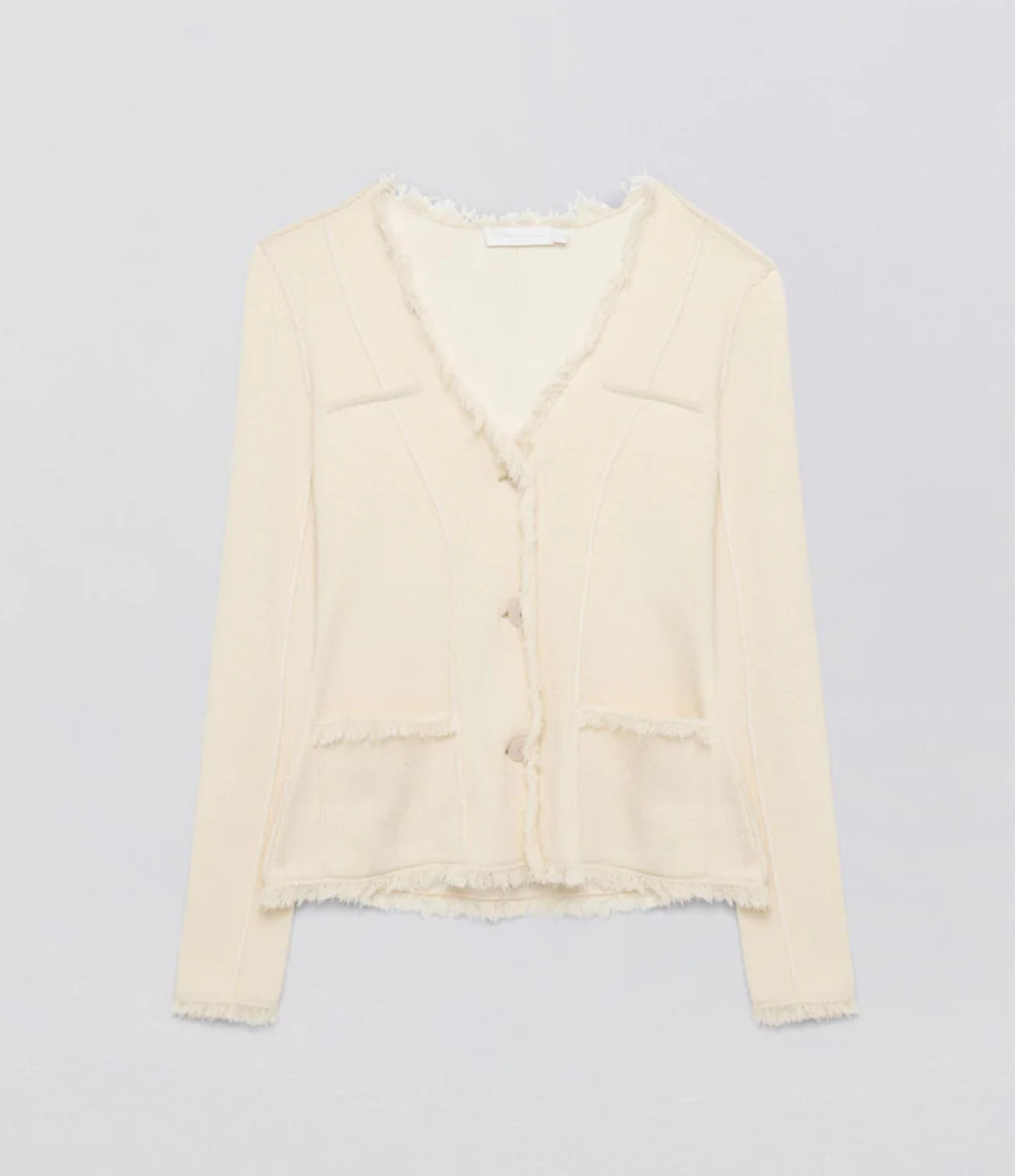 Jonathan Simkhai Medina Patch Pocket Blazer - Natural White