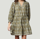 Velvet by Graham & Spencer Katarina Printed Boho Dress - Hunter