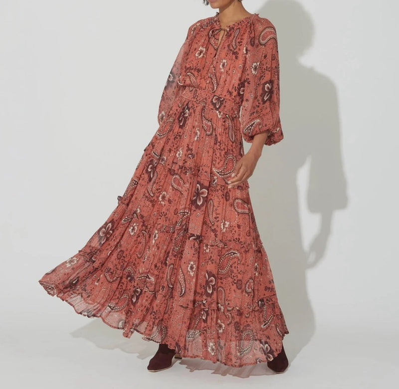 Cleobella Elowen Ankle Dress - Rhode Paisley