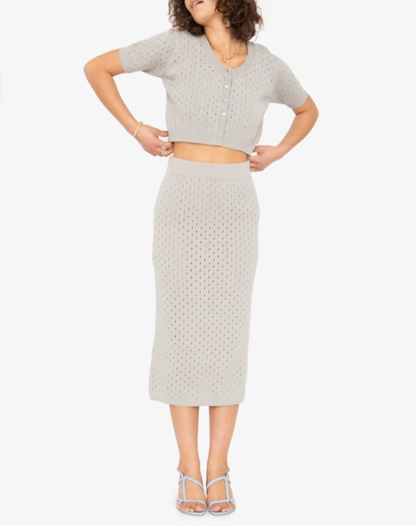 Callahan Knitwear Genny Skirt - Grey