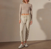 James Perse Mixed Media Pant - Talc