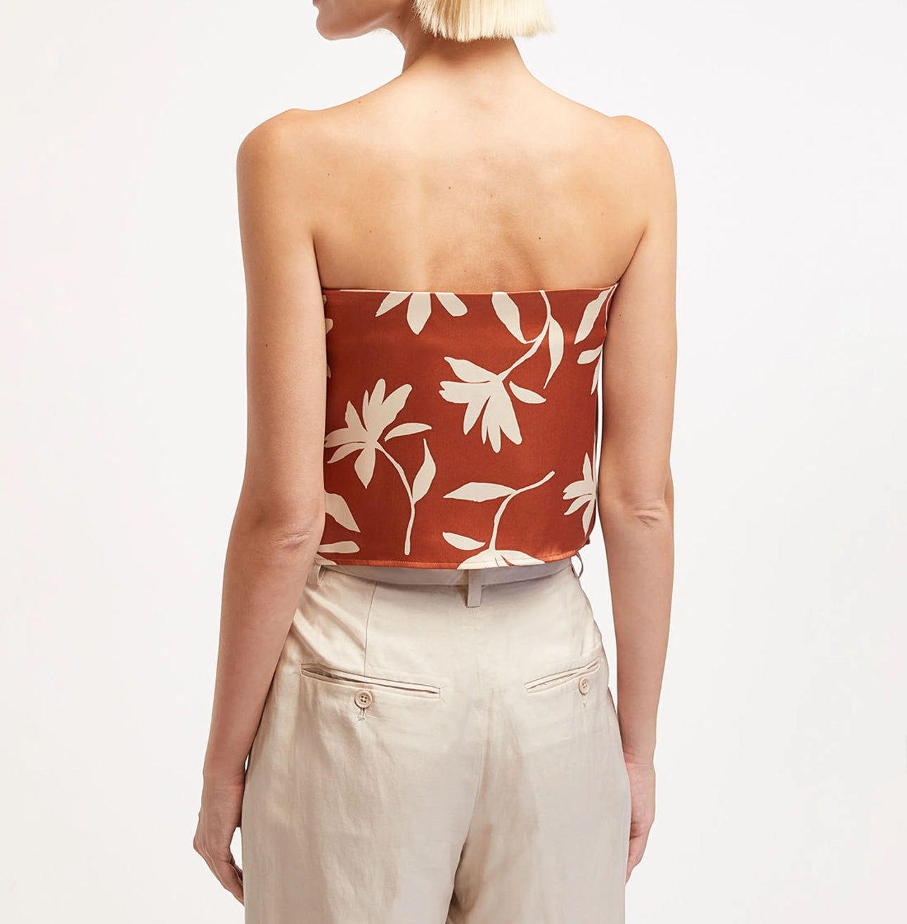 Anine Bing Stephanie Top - Terracotta Daisy Print