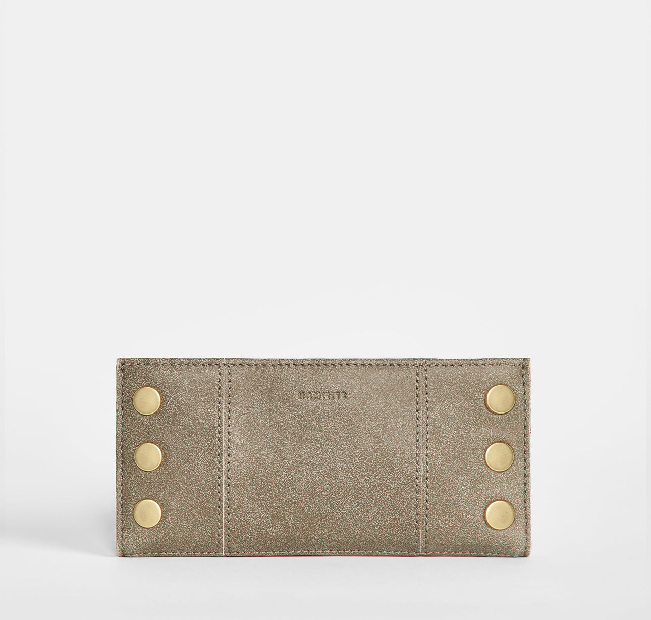 Hammitt 110 NORTH Leather Wallet - Pewter/Brushed Gold