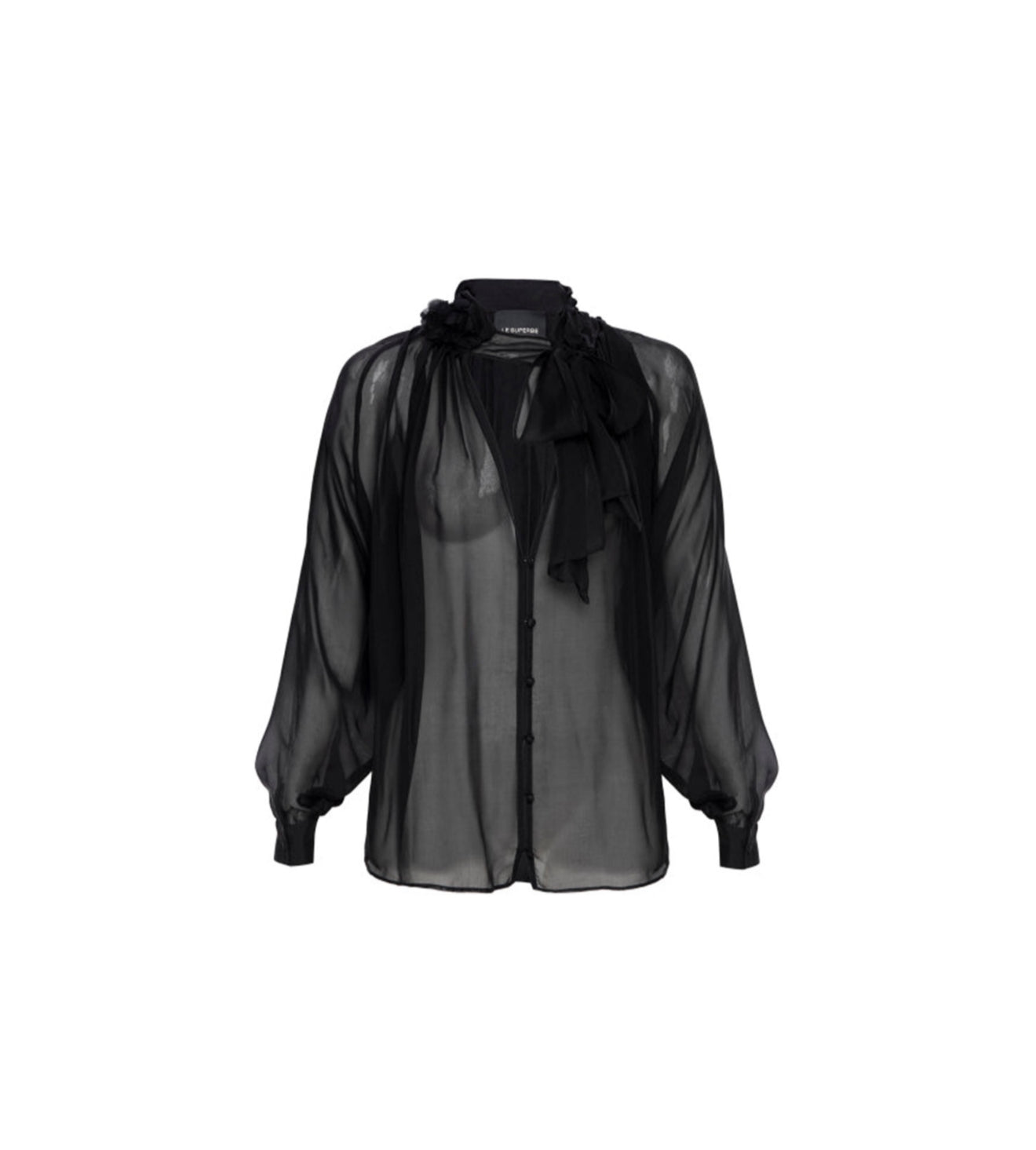 Le Superbe Ms Bouquet Paris Floral Blouse - Black