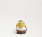 Sam Edelman Talia Velcro Sneaker - White/Orange/Yellow Suede