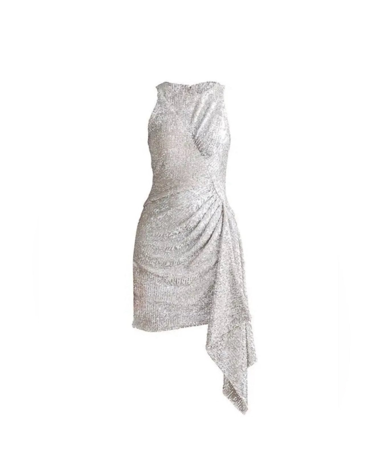 Shoshanna Banks Shimmering Dress - Silver