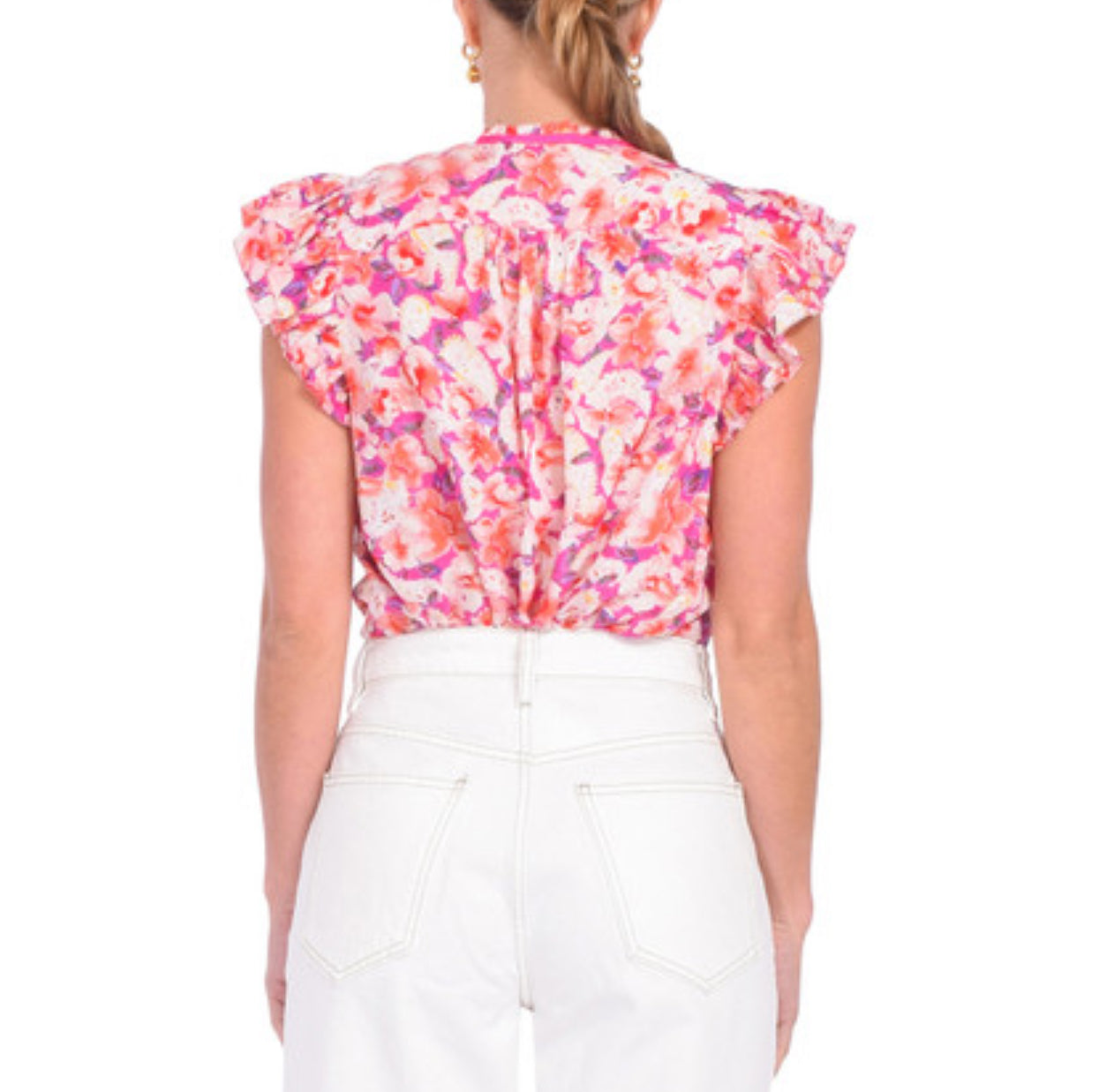 ba&sh Derick Top - Fuchsia