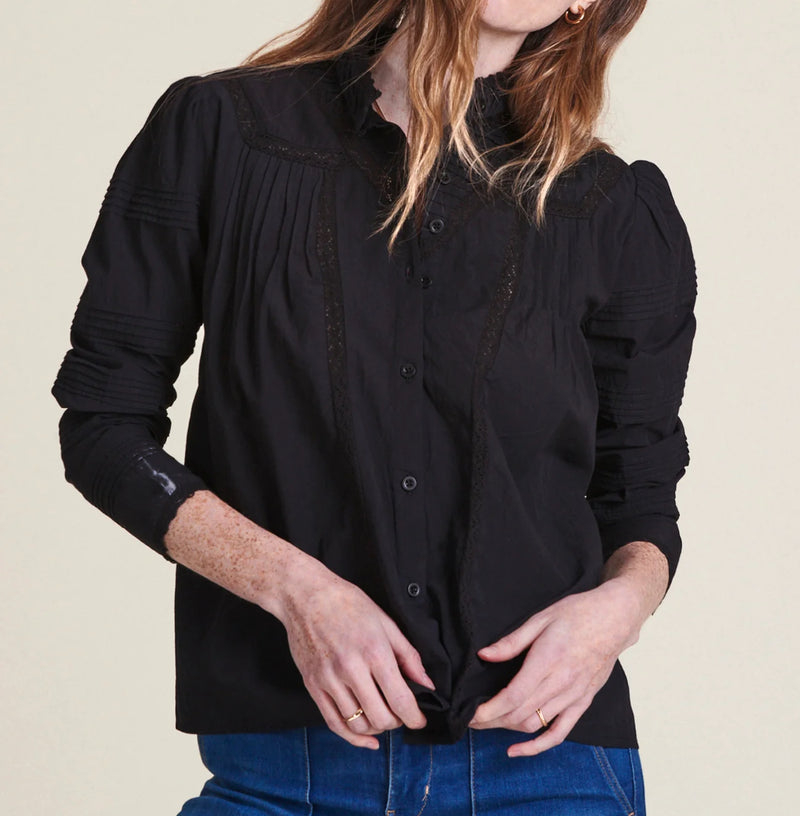 The Shirt by Rochelle Behrens Priya Shirt - Black