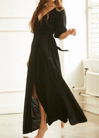 9 seed Condesa Wrap Gauze Maxi Dress - Black