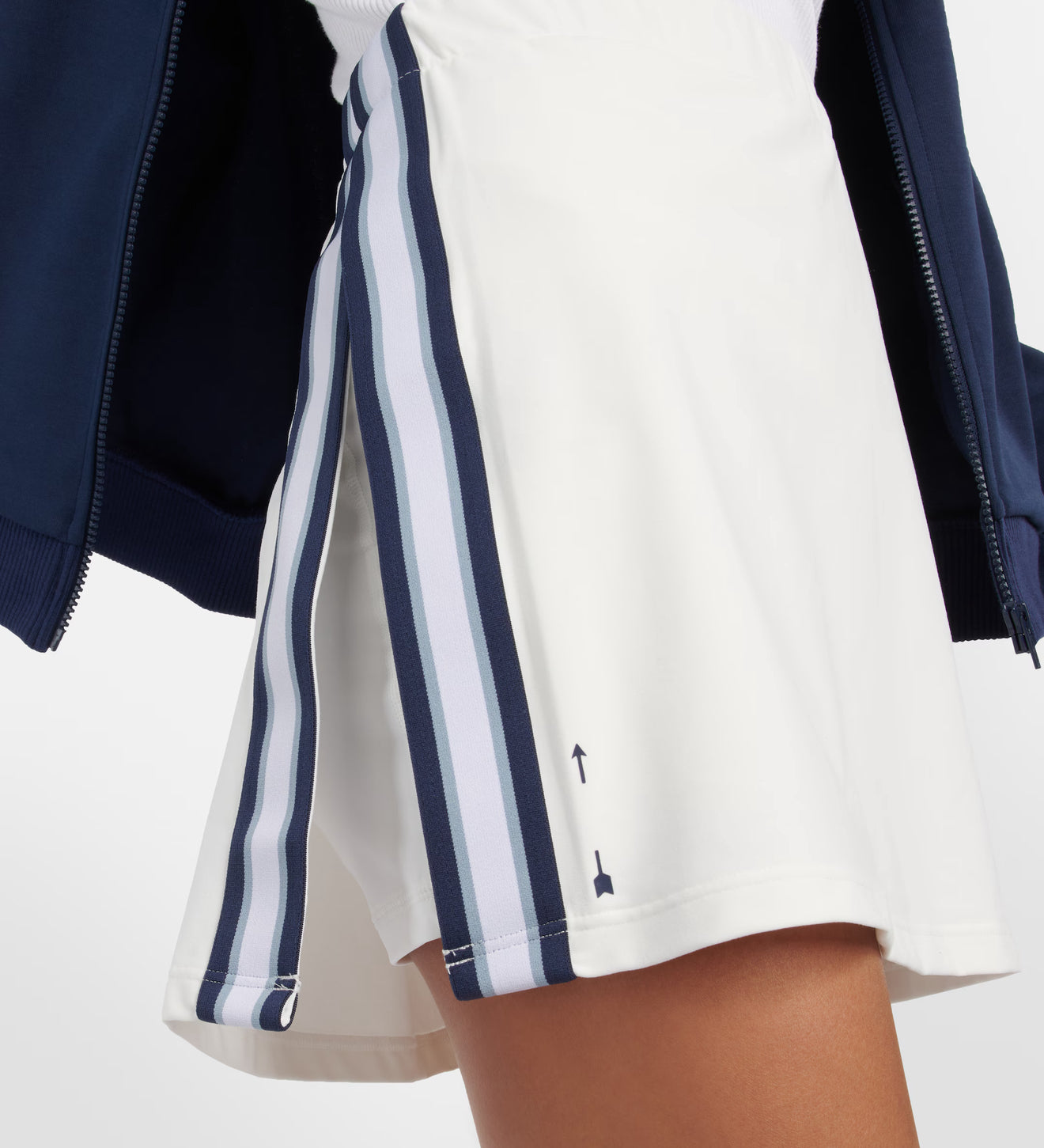The Upside Legacy Paula Skirt - Cream/Navy Stripe
