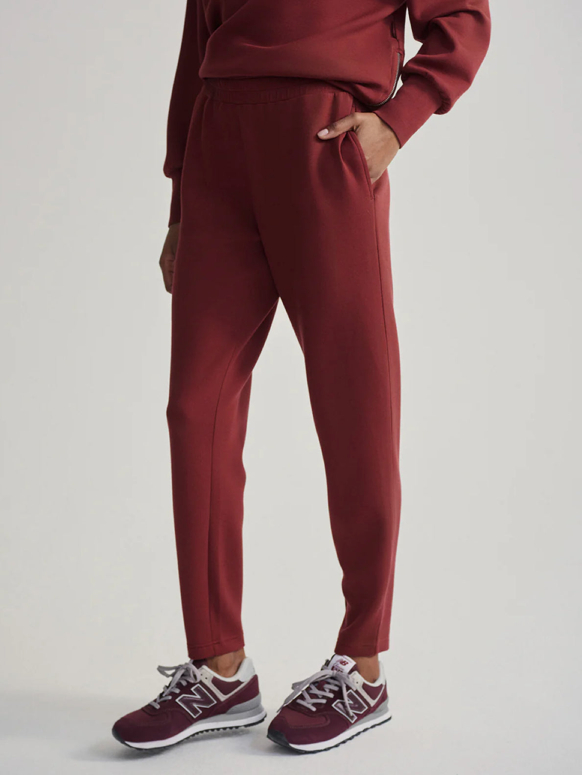 Varley Slim Cuff Pant 25" - Russett Brown