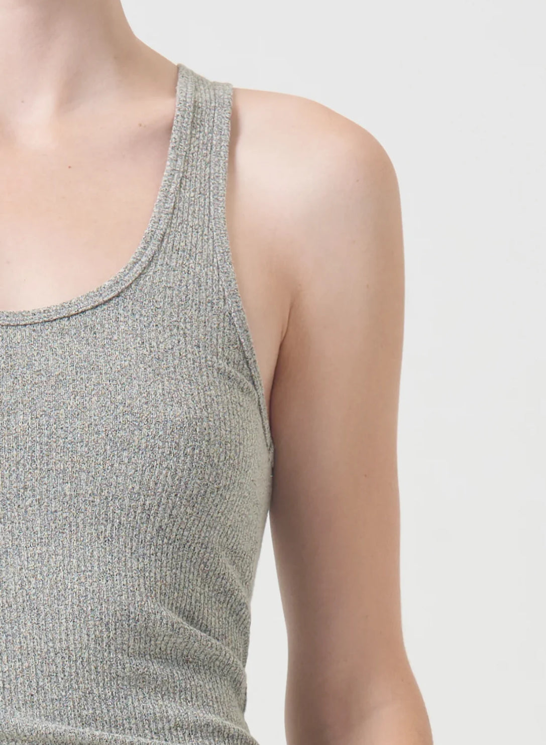 AGOLDE Bianca Tank Top - Celery