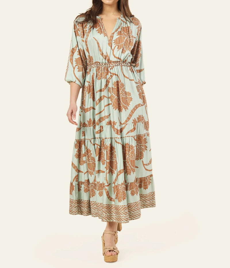 Omika Nina Midi Dress - Nia Seafoam