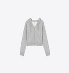 Ragdoll LA Cropped Hoodie W/Zip – Heather Grey