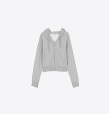 Ragdoll LA Cropped Hoodie W/Zip – Heather Grey