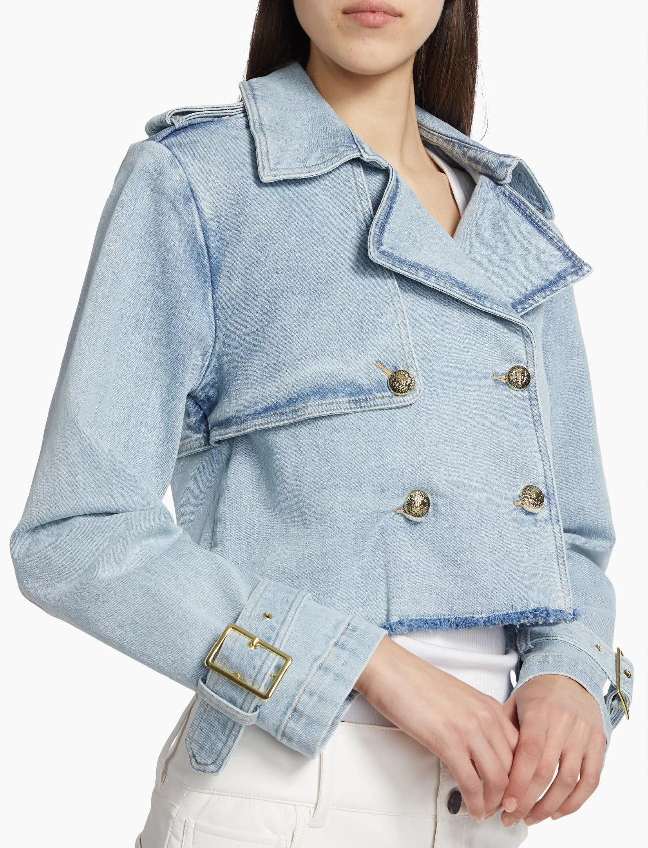 Generation Love Camila Denim Trench - Blue