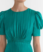 Saloni Bianca Dress - Mallard Green