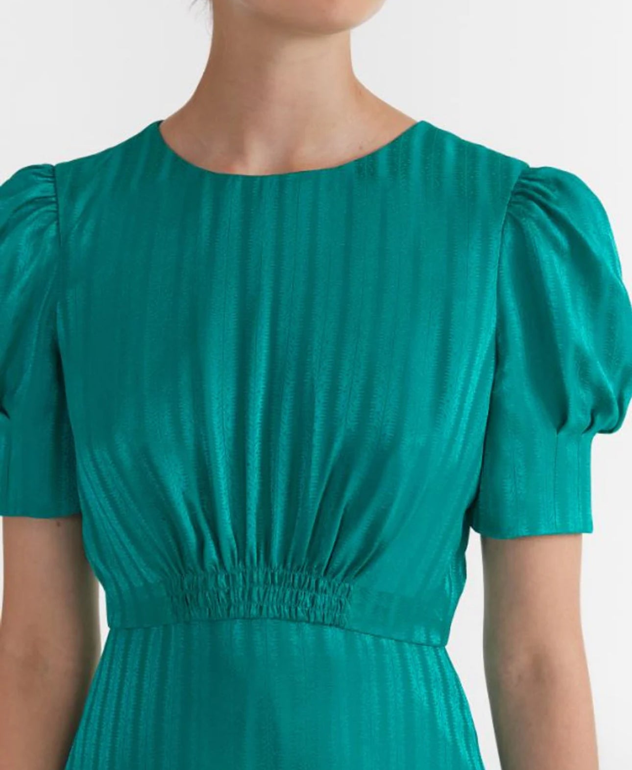 Saloni Bianca Dress - Mallard Green