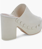 Dolce Vita Emol Platform Sandals - Ivory Leather