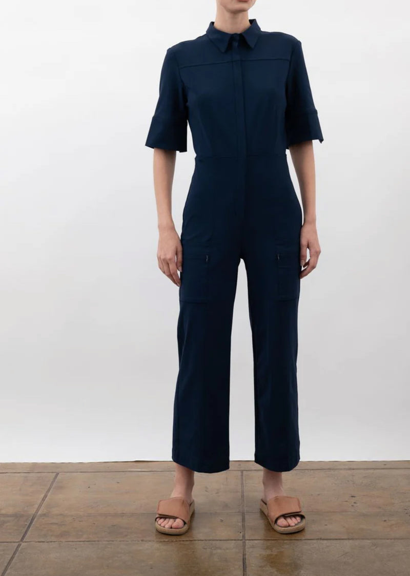 Elaine Kim Tech Stretch Cropped Utility Jumpsuit - Vancouver