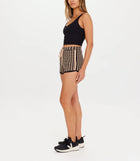 The Upside Liberty Opal Knit Short - Black/Beige
