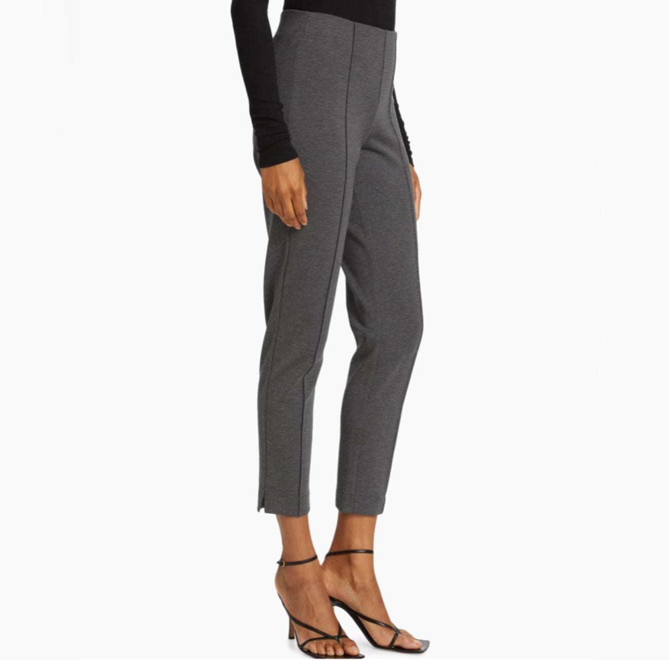 ATM Stretch Ponte Pants - Heather Charcoal