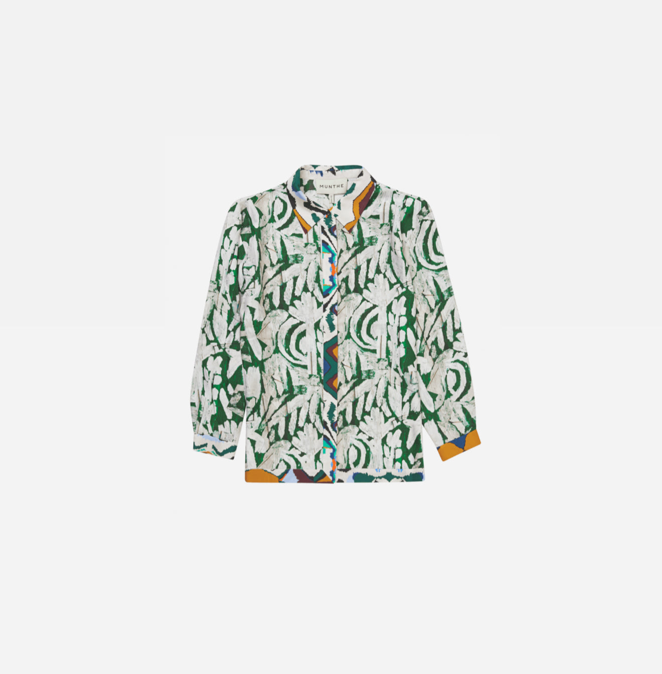 MUNTHE Jesseia Artist Print Shirt - Green