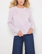 Lisa Todd Star Dust Cashmere Sweater - Ice Lilac