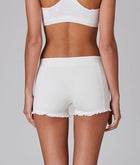 L'Etoile Sport Lace Trim Short - White