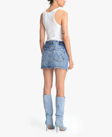 MOTHER Vagabond Denim Skirt - Take Me Even Higher