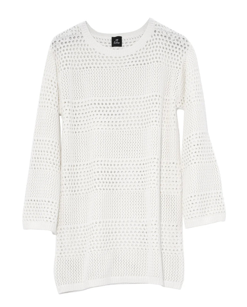 Echo Margaux Crochet Tunic - White