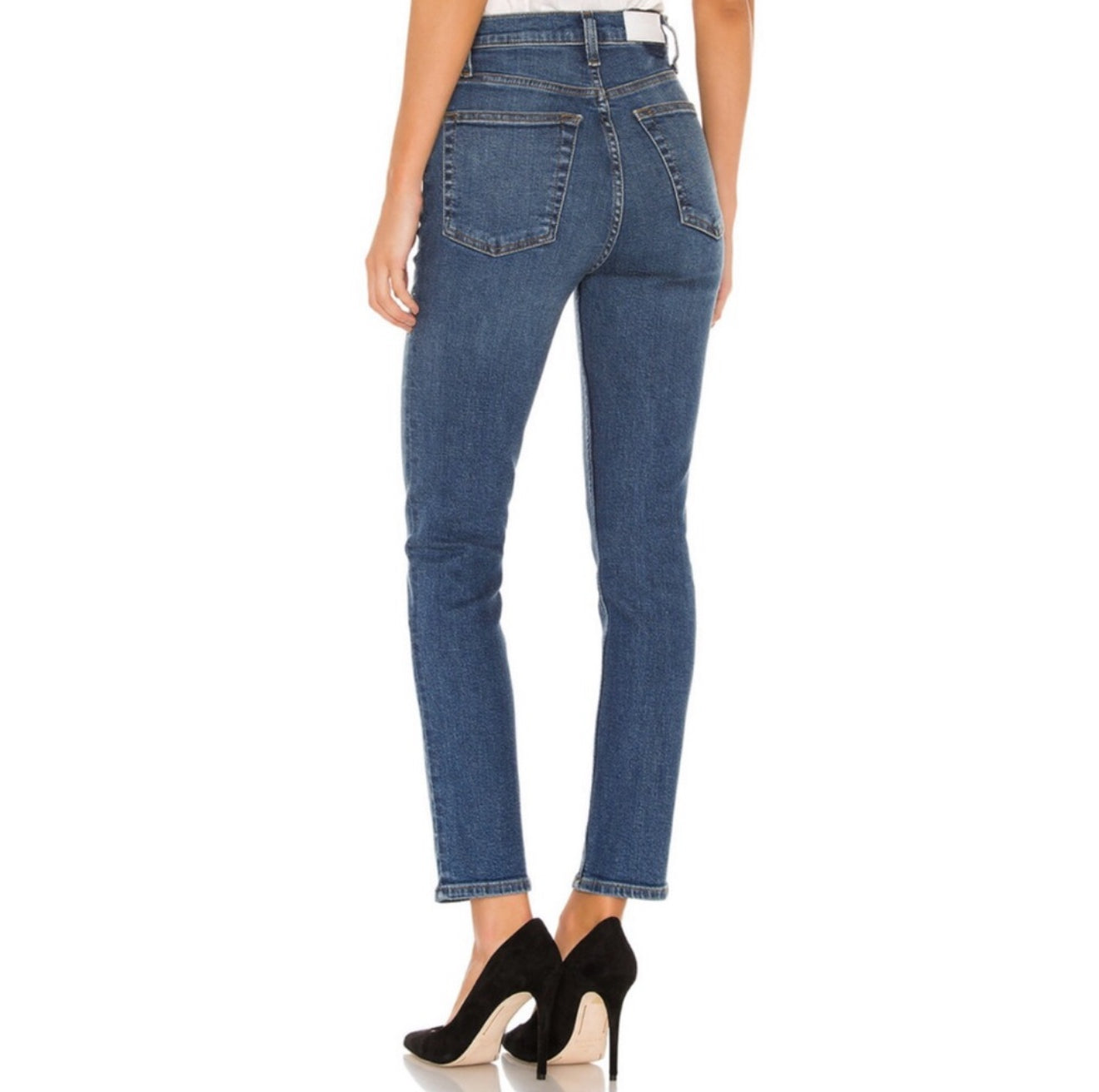 Re/Done Originals Ultra High Rise Crop - Medium Fade
