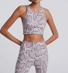 Varley Move Kellam Bra - Alabaster Python
