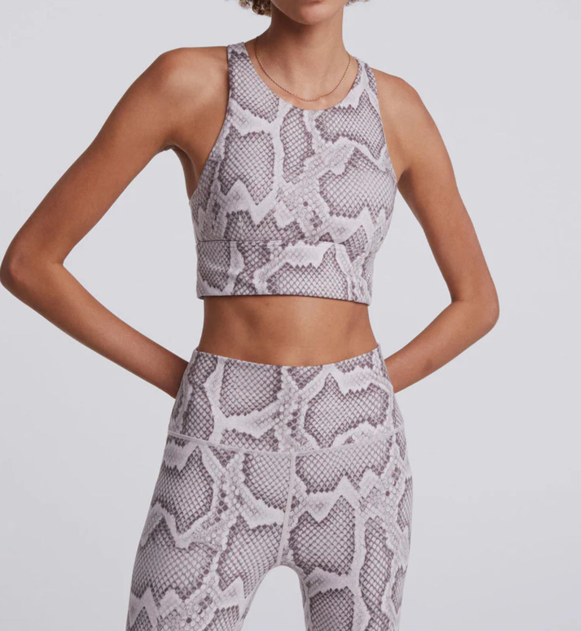 Varley Move Kellam Bra - Alabaster Python