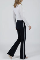 Hilton Hollis Miracle Stretch Pant With Stripe - Midnight/Silver