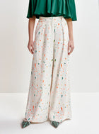 Essentiel Antwerp Hilmington Embroidered Pants - Multicolor/Off-White