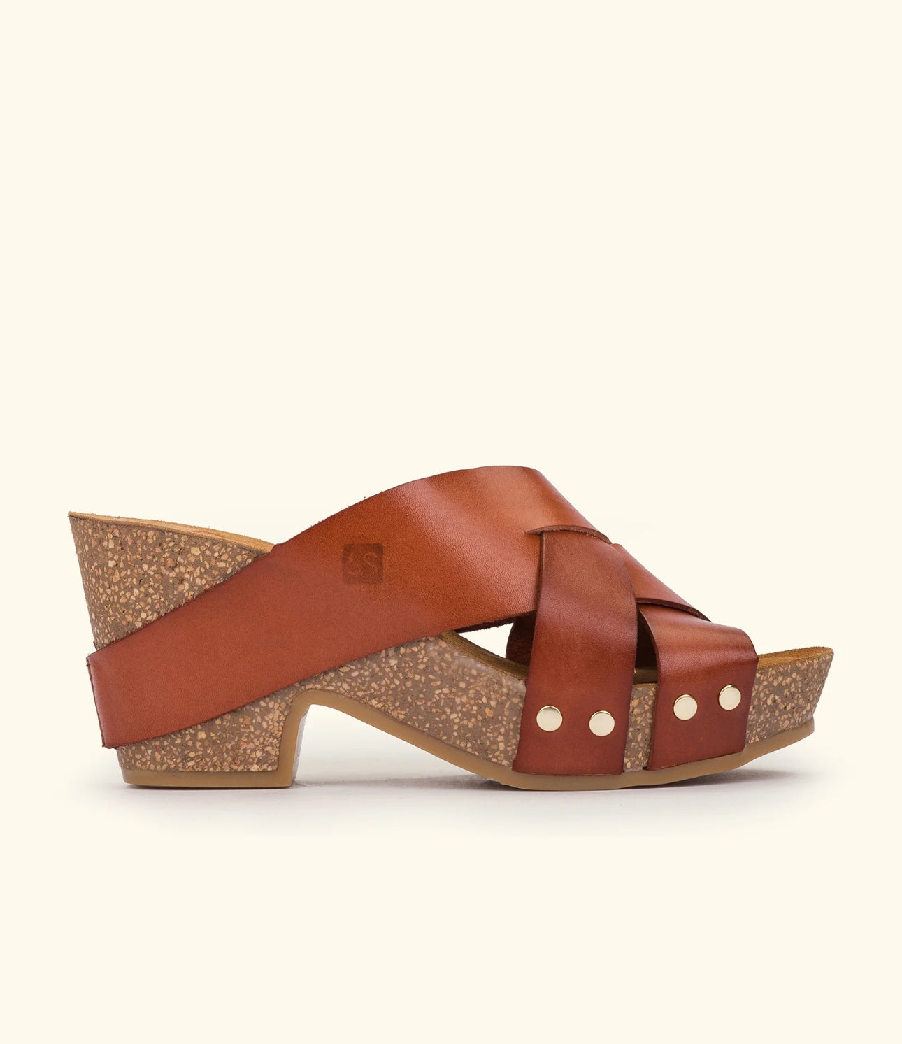 nassima Kilda Wedge Sandal - Brown