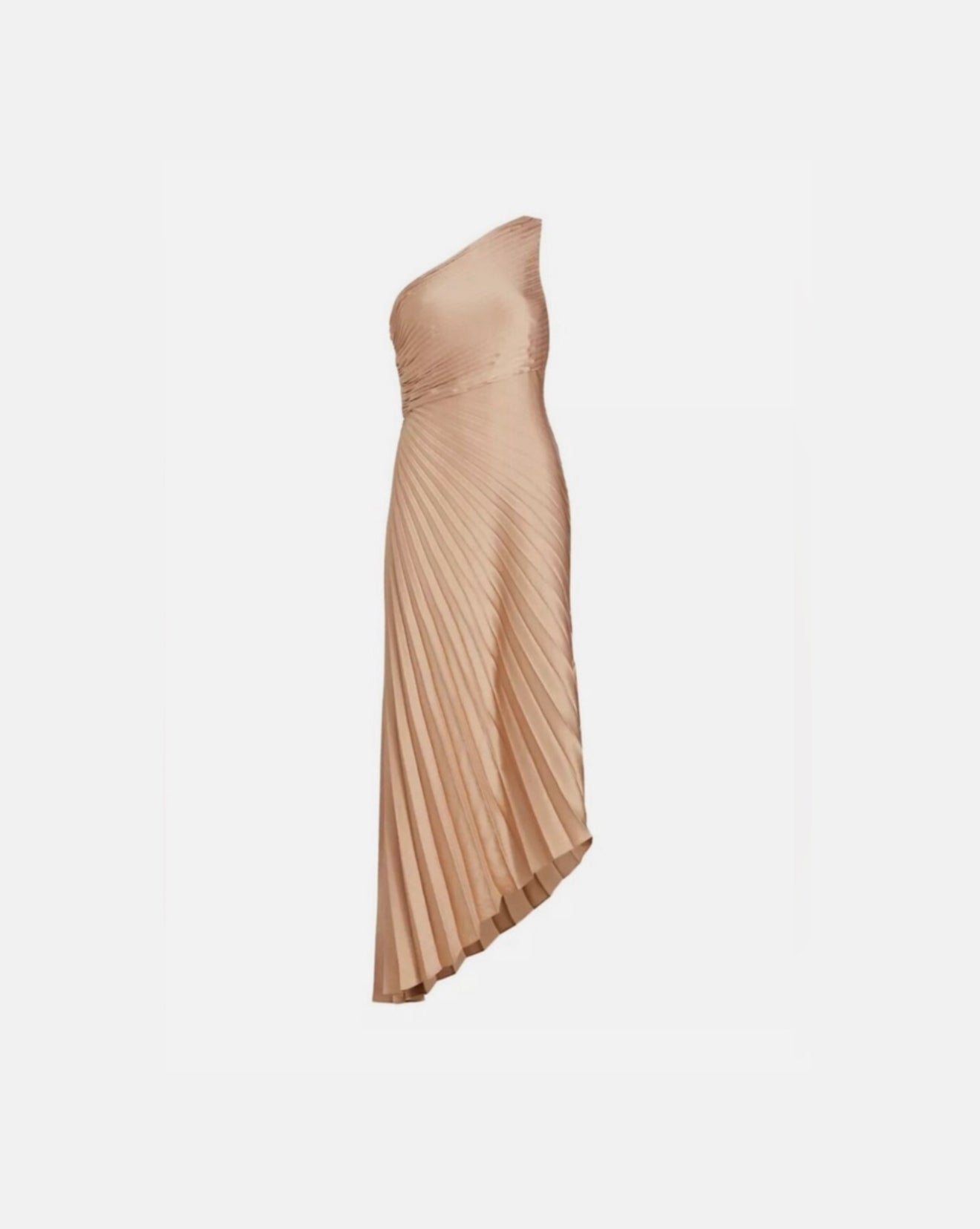 A.L.C. Delfine Pleated One-Shoulder Dress
