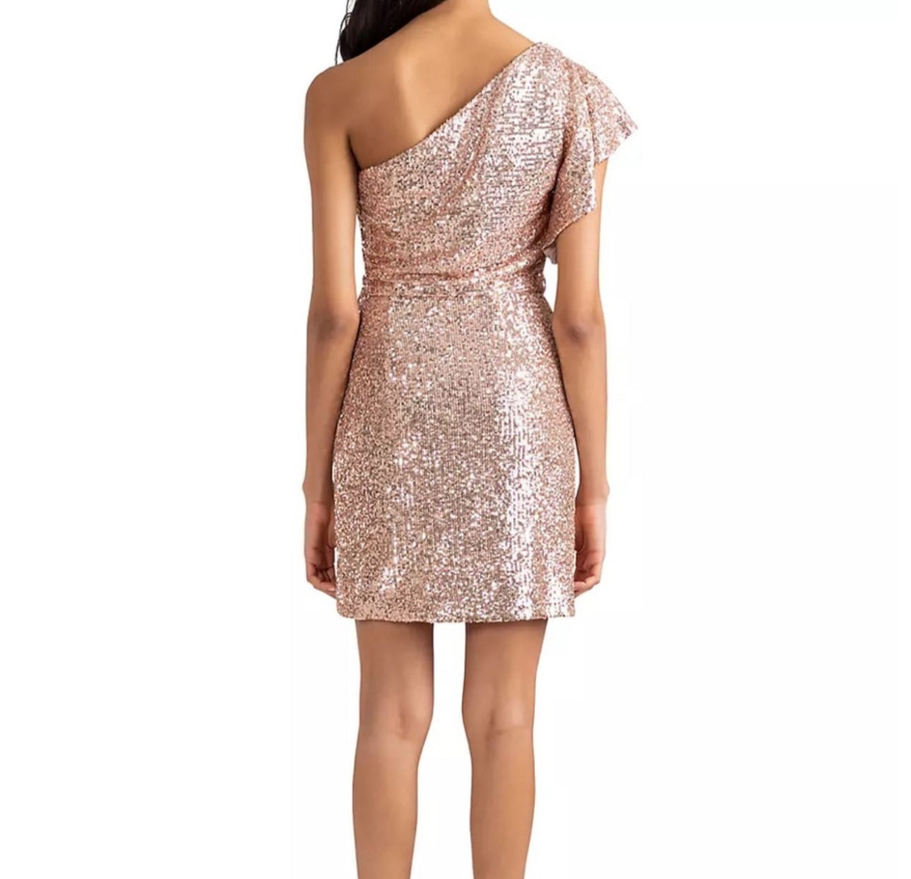 Shoshanna Dahlia Sequin One-Shoulder Dress