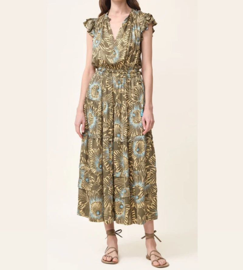 Omika Billie Midi Dress - Cemille Moss