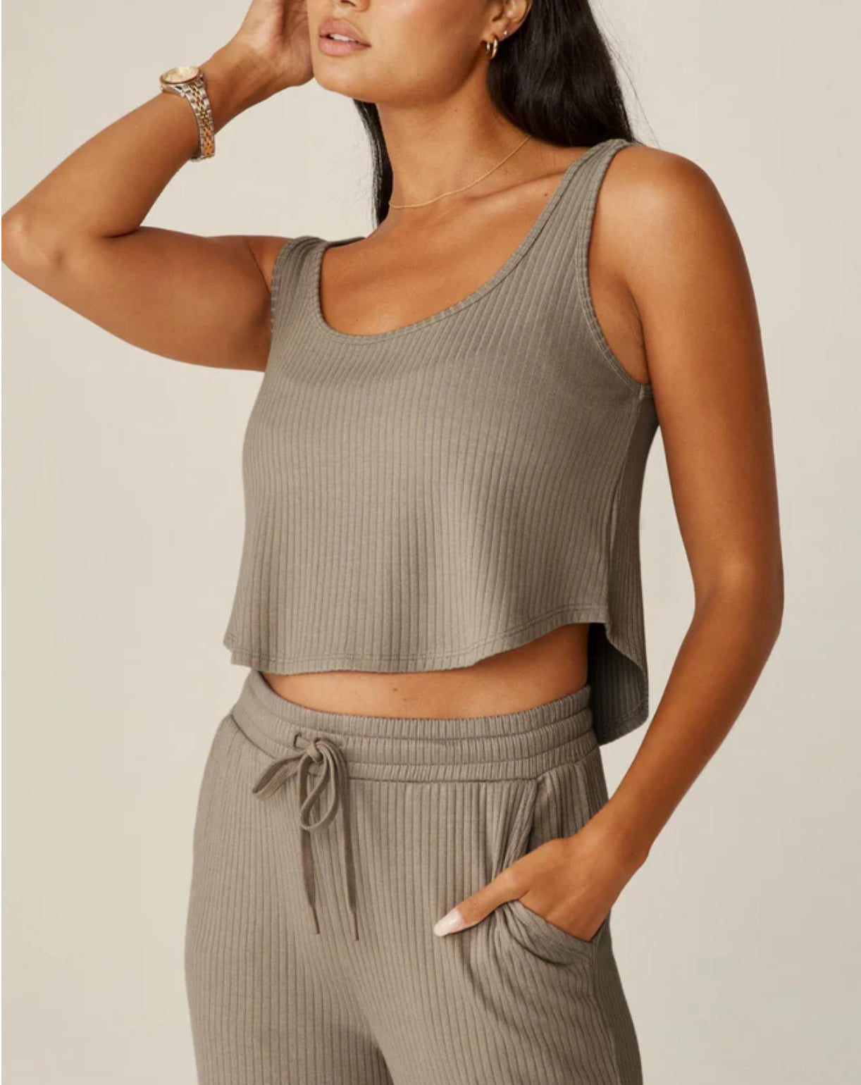 Beyond Yoga Well Traveled Tank - Birch