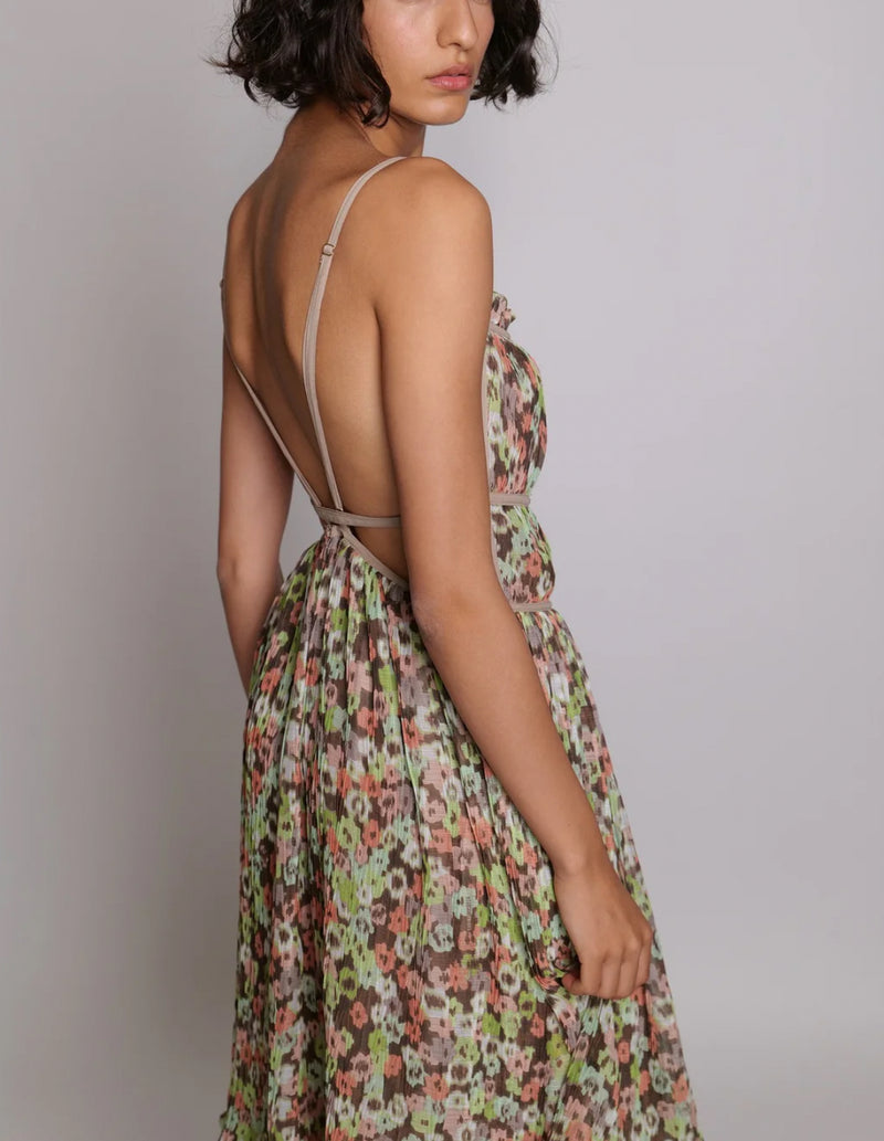 Sabina Musayev Mazu Dress - Peach Print