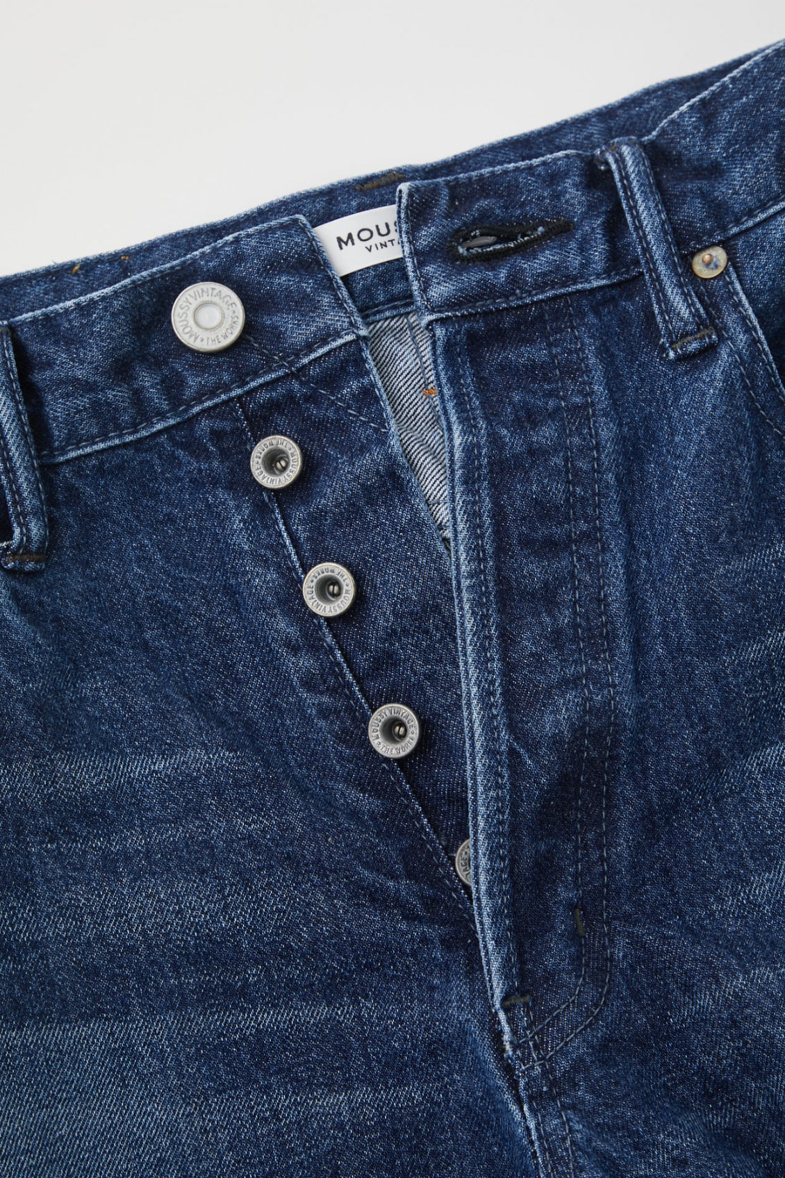 Moussy Vintage Capac Wide Straight - Blue