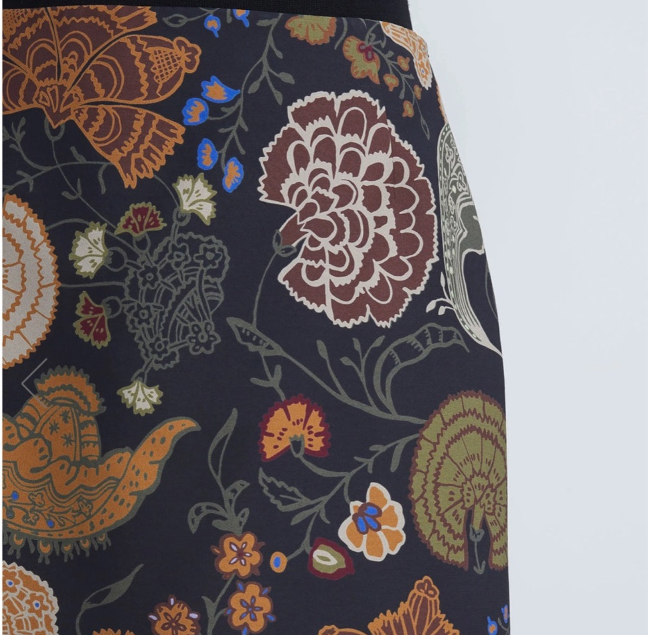 Lafayette 148 Bohemia Bloom Mini Skirt - Black