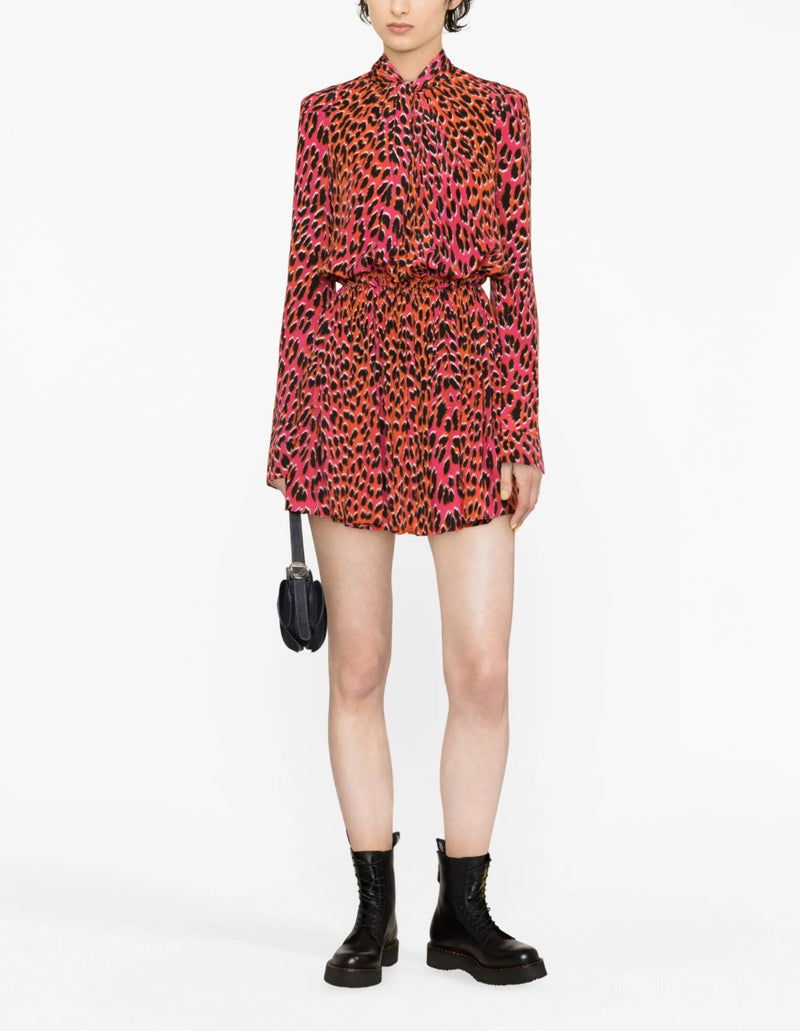 Zadig & Voltaire Ryde CDC Leo Twist Neck Smocked Waist
